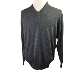 Peter Gribby NWT Sweater Merino Cotton Blend Size XL Jumper V Neck Long Sleeve